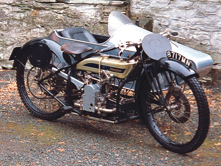Douglas Model RA motorcycle, 1923